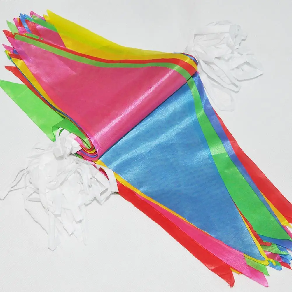 38m Wedding Bunting Triiangle Flag Decoration Christmas Festival