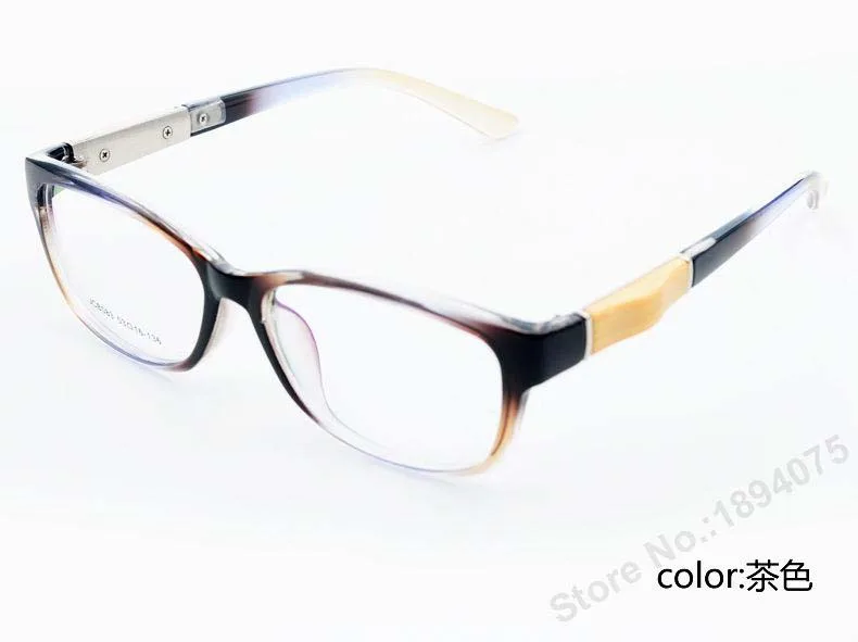Оправы для очков по рецепту, мужские очки для глаз, женские компьютерные очки, очки для глаз, оптические прозрачные pc очки, благородный MJCB083 - Цвет оправы: tea color