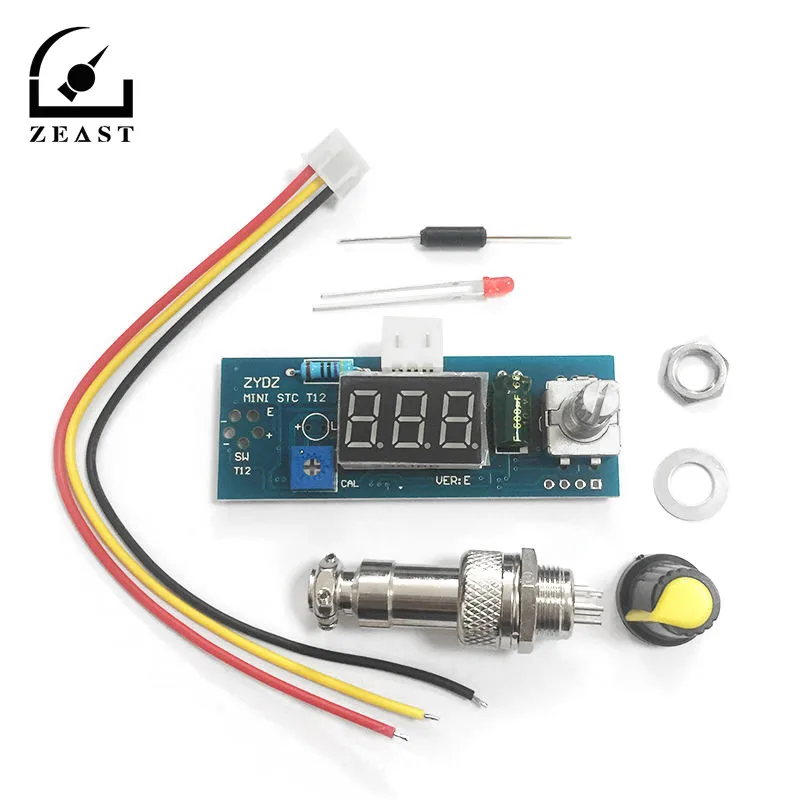 

STC T12 DIY Digital Soldering Iron Station Temperature Controller Board Kit for HAKKO T12 T2 Handle Mini