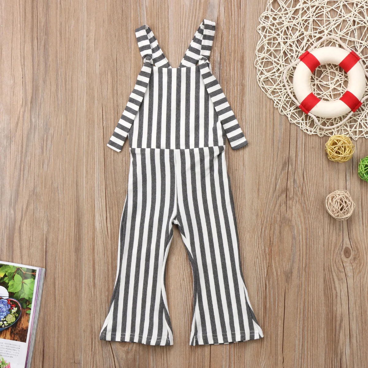 Детский комбинезон без рукавов в полоску|girls overalls|overalls girlskids overalls |