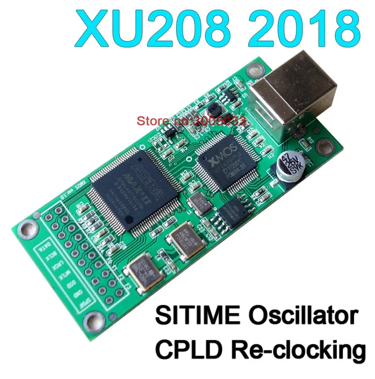 

V2018 XMOS XU208 USB To I2S IIS SPDIF DSD Converter Adapte384K XMOS XU208 USB Digital Interface For DAC SITIME Oscillator