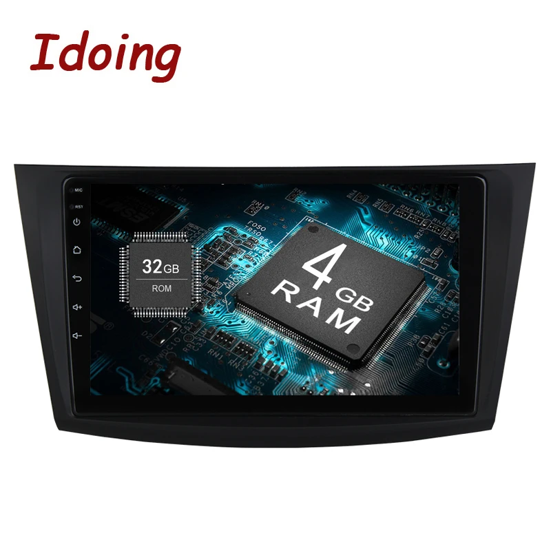 Idoing 1Din 9 дюймов Android8.0/7 1 Автомобильный мультимедийный плеер Подходит для мазда3 3