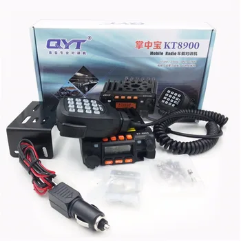 QYT KT8900 25W Mini Radio UV Transceiver DTMF Mobile Radio kt-8900 Dual band 136-174&400-480MHz Walkie Talkie 6