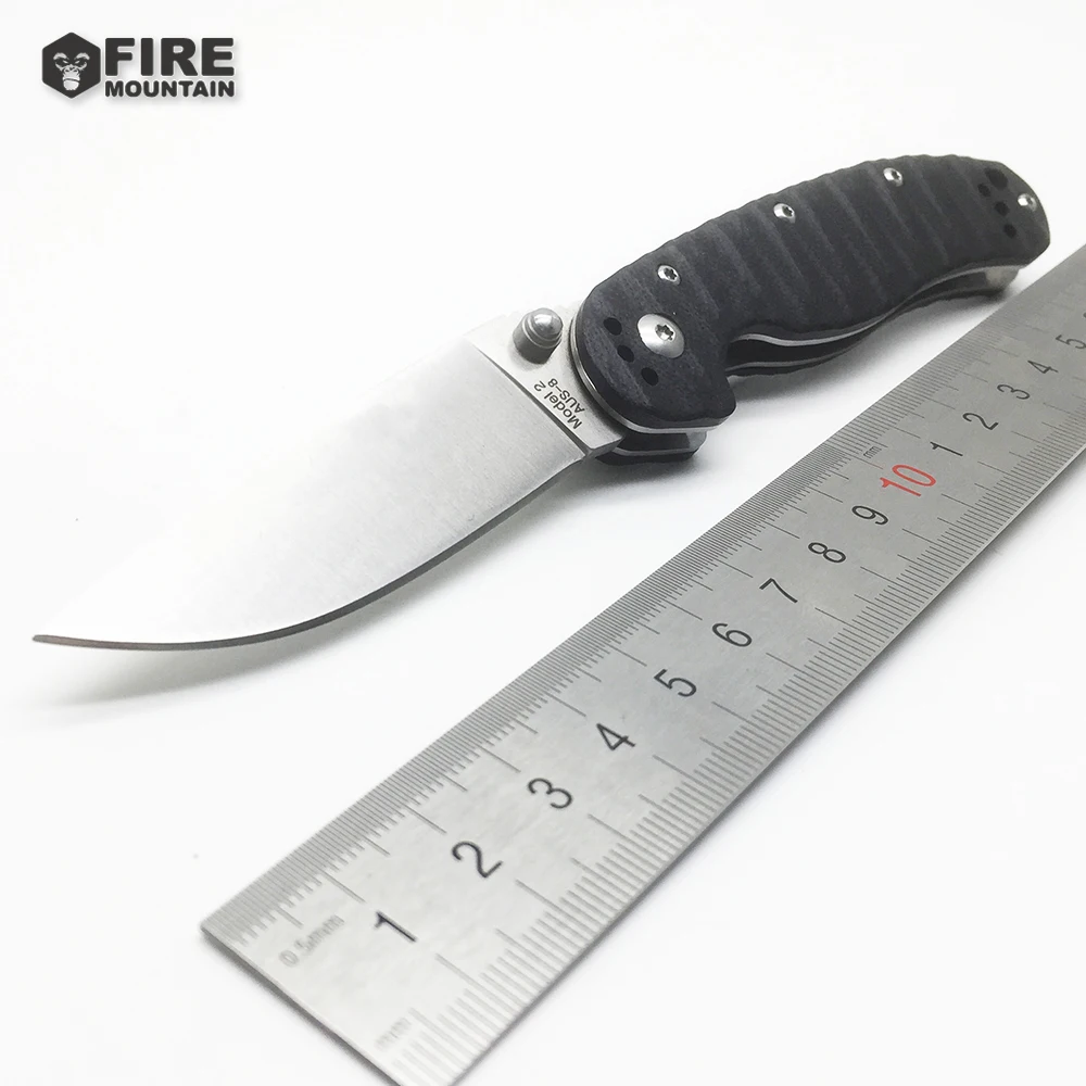 

BMT RAT Model 2 Folding Blade Knives Tactical Knife AUS-8 Blade Black G10 Handle Hunt Camping Hunting Survival Knife Outdoor EDC