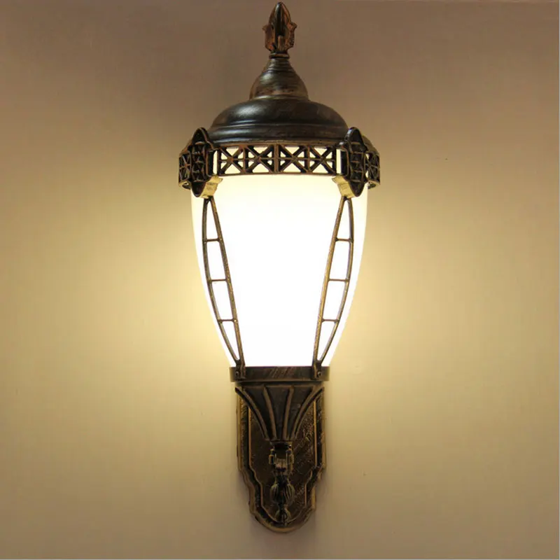 Europe Waterproof Outdoor Wall Lamp Courtyard Gateway Bra Front