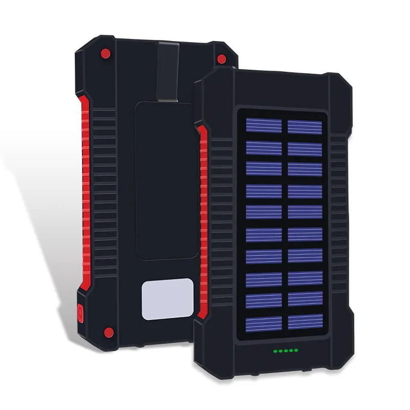 Внешний аккумулятор 30000 мАч, портативный внешний аккумулятор, двойной USB 18650, внешний аккумулятор для iPhone, samsung, Xiaomi, Pover Bank - Цвет: Красный