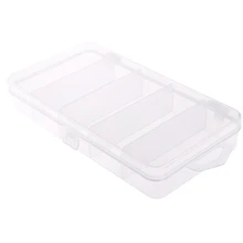 Пластиковая коробка для хранения рыболовной приманки, контейнер, чехол с 5 отделениями