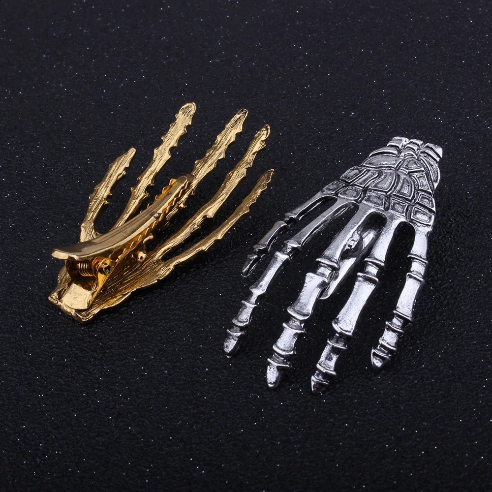 

Women girl Minimalist Dainty Gold Silver Simple Design New Fashion Paw Skeleton Ghost Hand Party Chic birthday gift p# dropship