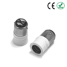 100 шт. BA15D для E14 адаптер BA15D для E14 лампы держатель Основание конвертера патрон лампы светодиодный свет продлить Мощность адаптер