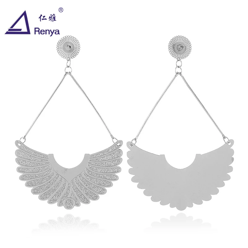 Renya New Arrival Angle Wine Shape Pendant Dangle Earrings Fashion Statement Metal Trendy Jewelry For Women | Украшения и