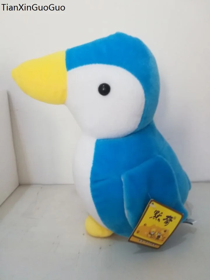 large 30cm lovely cartoon blue penguin plush toy soft doll throw pillow birthday gift s2108