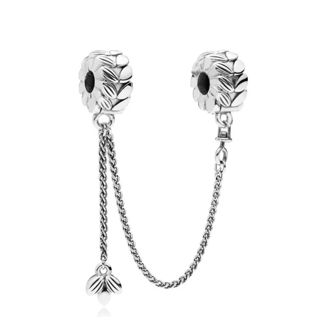 

Kristie 100% 925 Sterling Silver Retro Simple 797588 GRAINS OF ENERGY SAFETY CHAIN Original Women's Jewelry Gift Recommended