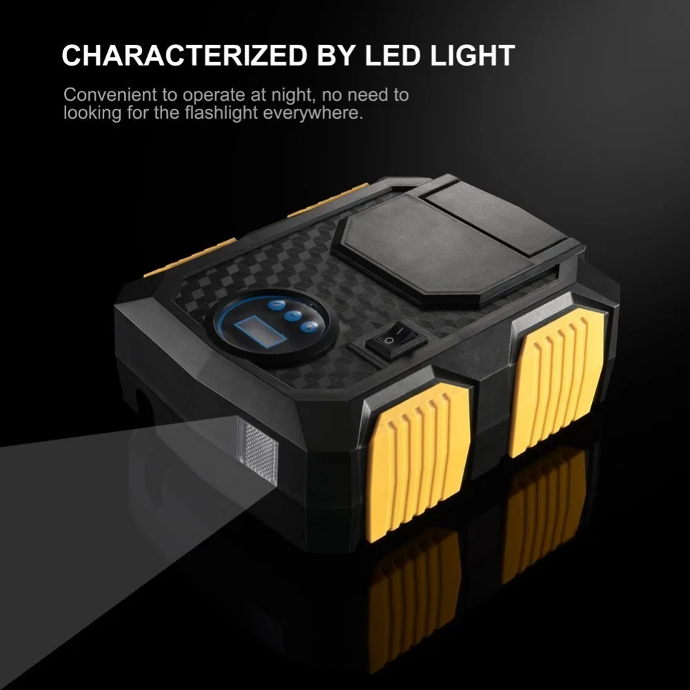 Digital Tire Inflator DC 12 Volt Car Portable Air Compressor Pump 150 PSI Car Air Compressor for Car Motorcycles Bicycles