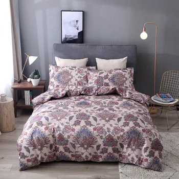 

3D Printed Floral Bedding Print Kit Without Sheets 3PCS Home Curtains And Linens