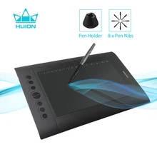 Huion H610 PRO V2 цифровые графические планшеты, дизайн художника, планшет для рисования, функция наклона, ручка без батареи, планшеты для Win и Mac