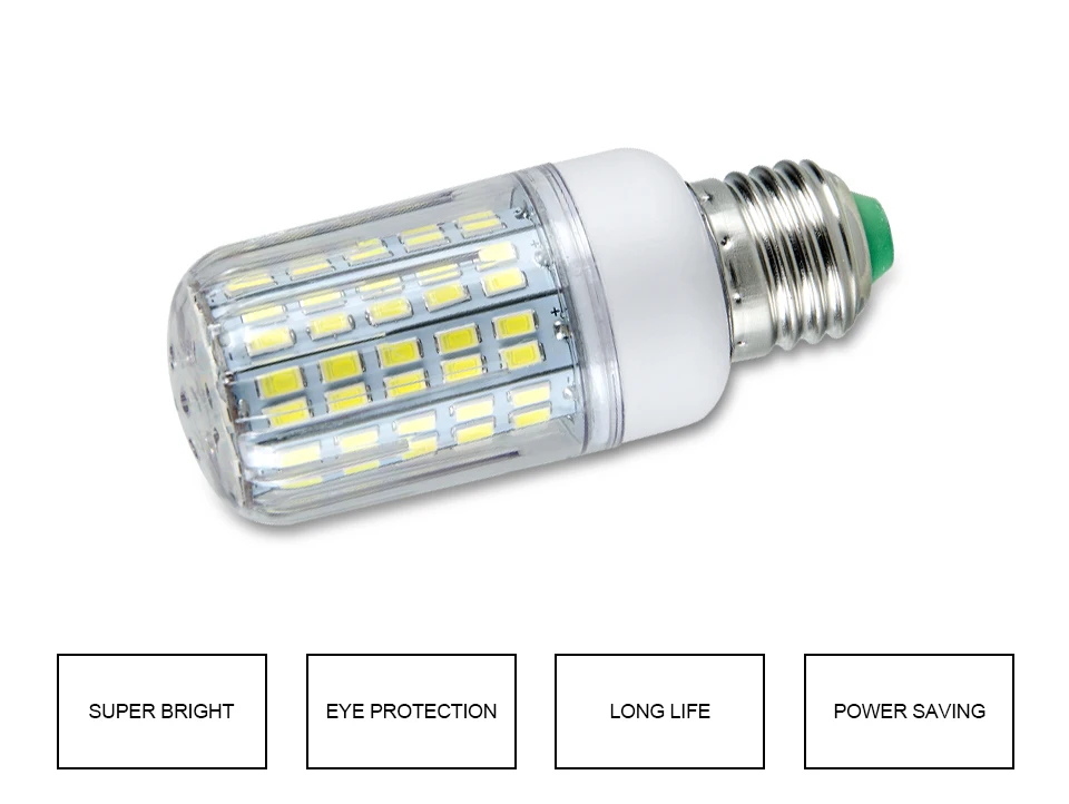 LED E27 Corn Bulb 110V 220V Lamp E14 Aluminum Energy saving Lighting Bulb SMD 5730 No Flicker lamparas lights (2)