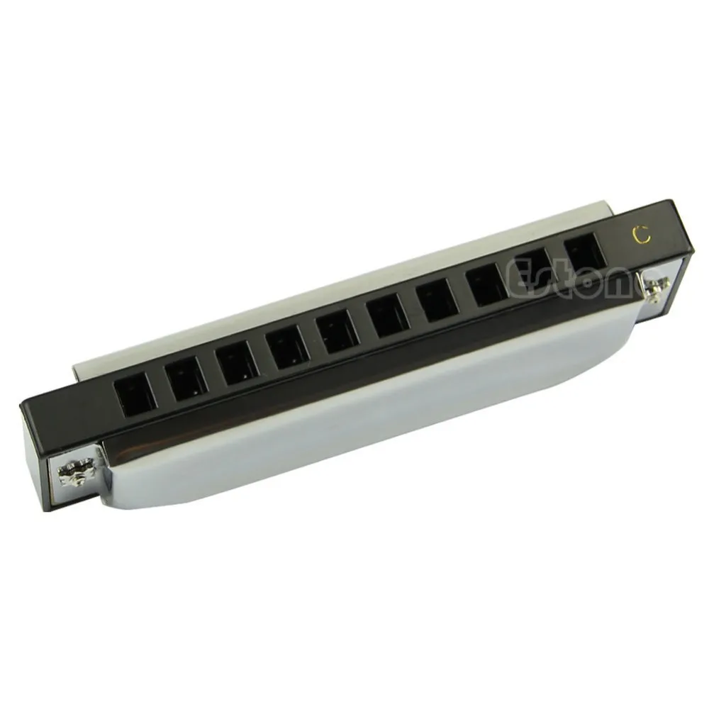 HBB Elegent Губная гармошка с 10 отверстиями Ключ C для блюза Рок Джаз фолк + чехол