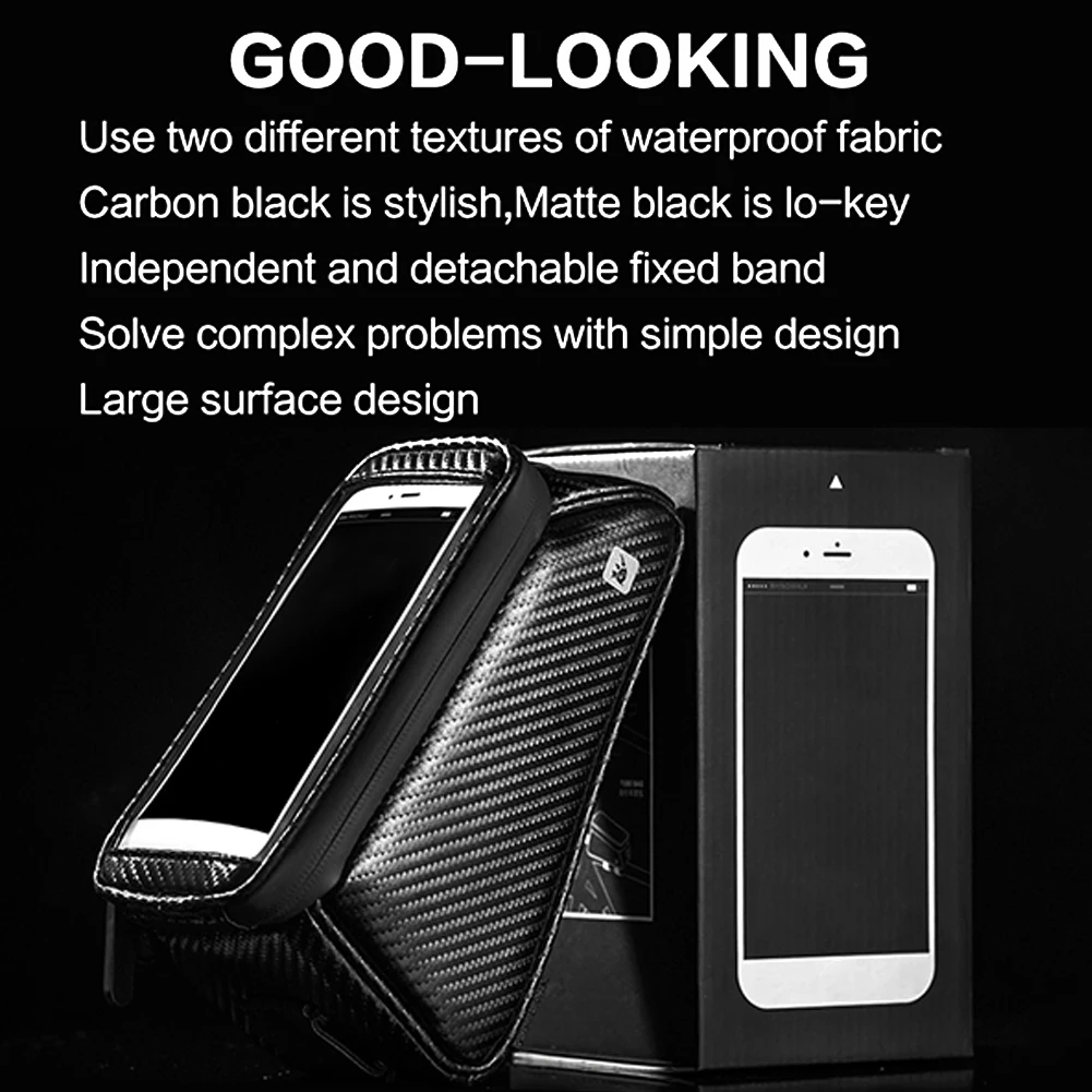 Clearance Mountain Bike Front Tube Bag Front Beam Mobile Phone Touch Screen Bag Waterproof Multi-function Bicycle Handle Bag 4 Clearance Mountain Bike Front Tube Bag Front Beam Mobile Phone Touch Screen Bag Waterproof Multi-function Bicycle Handle Bag 4