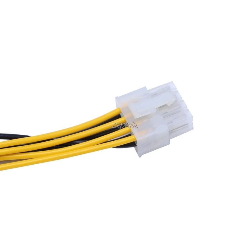 4 Pin Male to 8 Pin CPU Power Supply Adapter Converter ATX Cable 12V