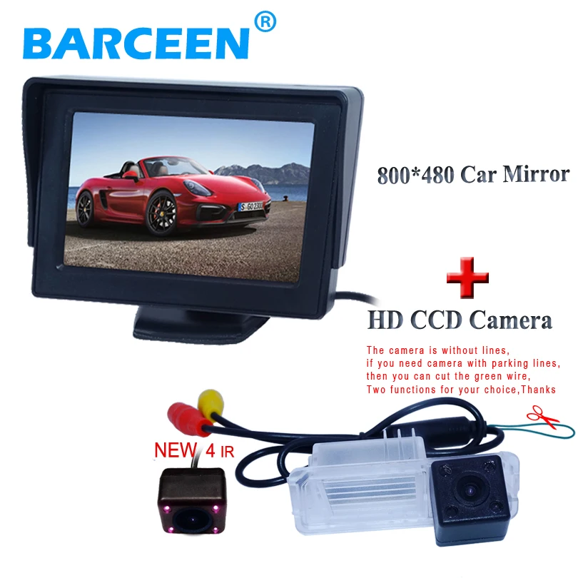 Цветной ЖК-монитор TFT HD 4 3 дюйма + камера заднего вида для VW 2012-15Polo hatachback/Magotan/ New