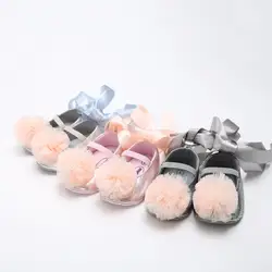 Горячая 7 цветов детские танцевальные обувь для малышей галстук-бабочка детские туфли принцессы танцевальная обувь для новорожденных