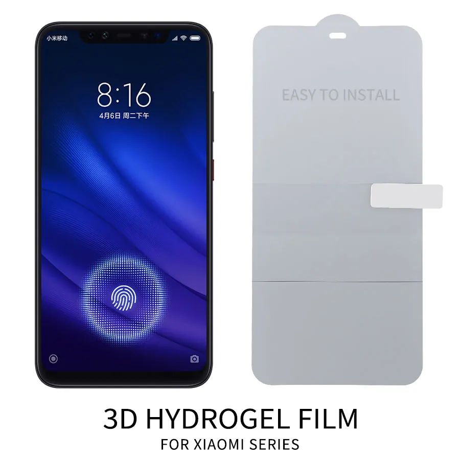 3D полное покрытие гидрогель пленка для Xiaomi mi PocoPhone F1 8 SE A2 Lite x 2 S 3 6X мягкие Экран