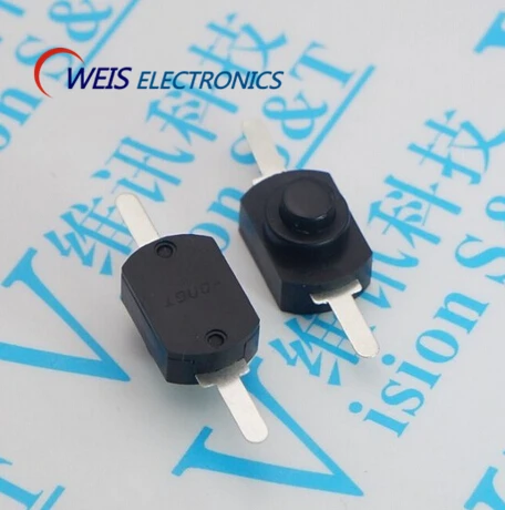 100 pcs DC 30V 1A Black On Off Mini Push Button Switch for Electric Torch 1208-YD Self-locking control Flashlight Switchs 100 pcs DC 30V 1A Black On Off Mini Push Button Switch for Electric Torch 1208-YD Self-locking control Flashlight Switchs