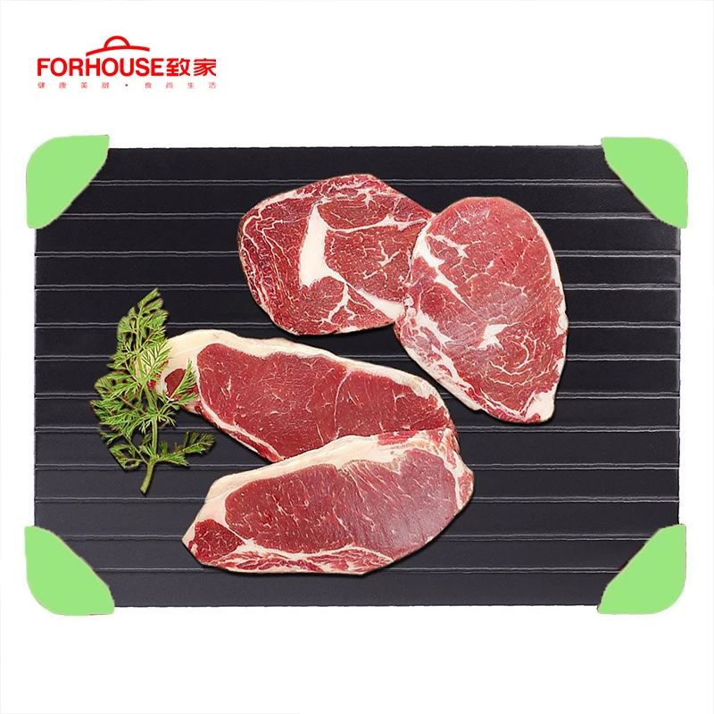 Rectangle Defrosting Tray Alloy Defrost Meat Meat Fish Frozen Food In Minutes Without Electricity Microwave Kitchen Tools