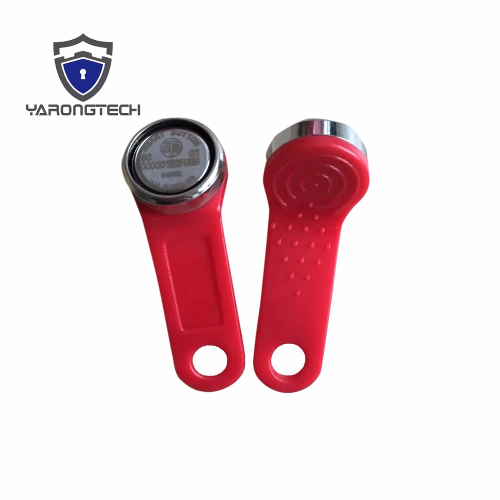 

5pcs Ibutton DS1990A-F5 TM1990 with metal ring Red handle