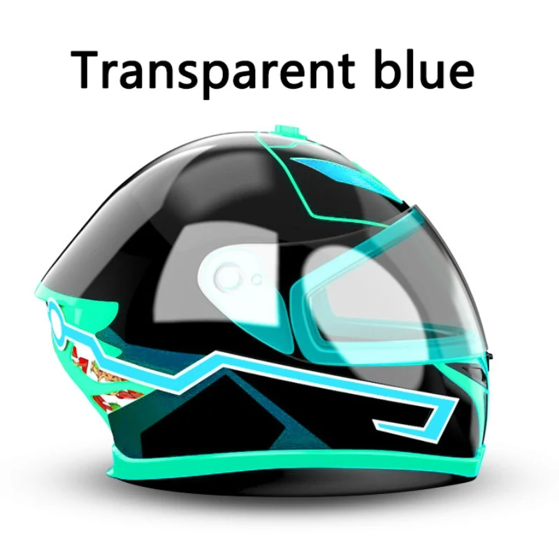

DIY Motorcycle Helmet CL LED Light Stripes Lamp Stickers Belt Night Riding Safety Signal Flashing Stripe Bar Stickers Kits Decor