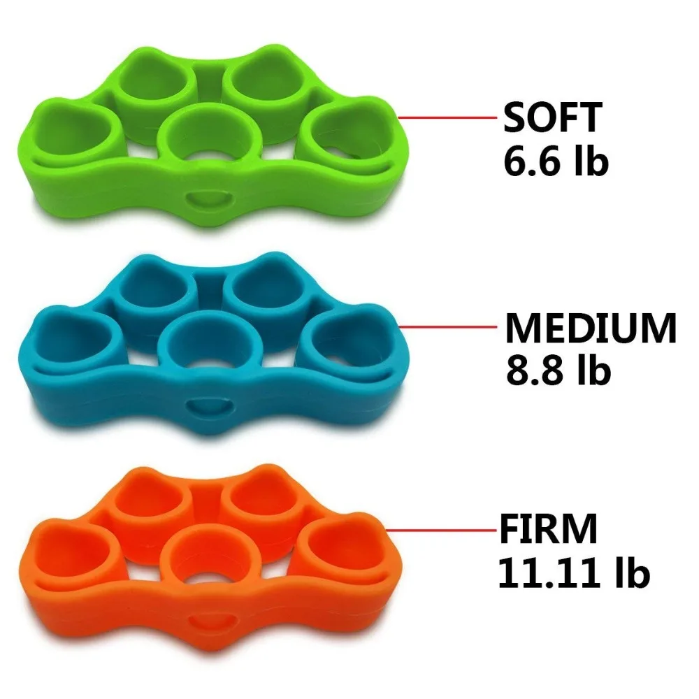 Пять пальцев тренировочные резинки силиконовая резинка рукоятка кольцо ...