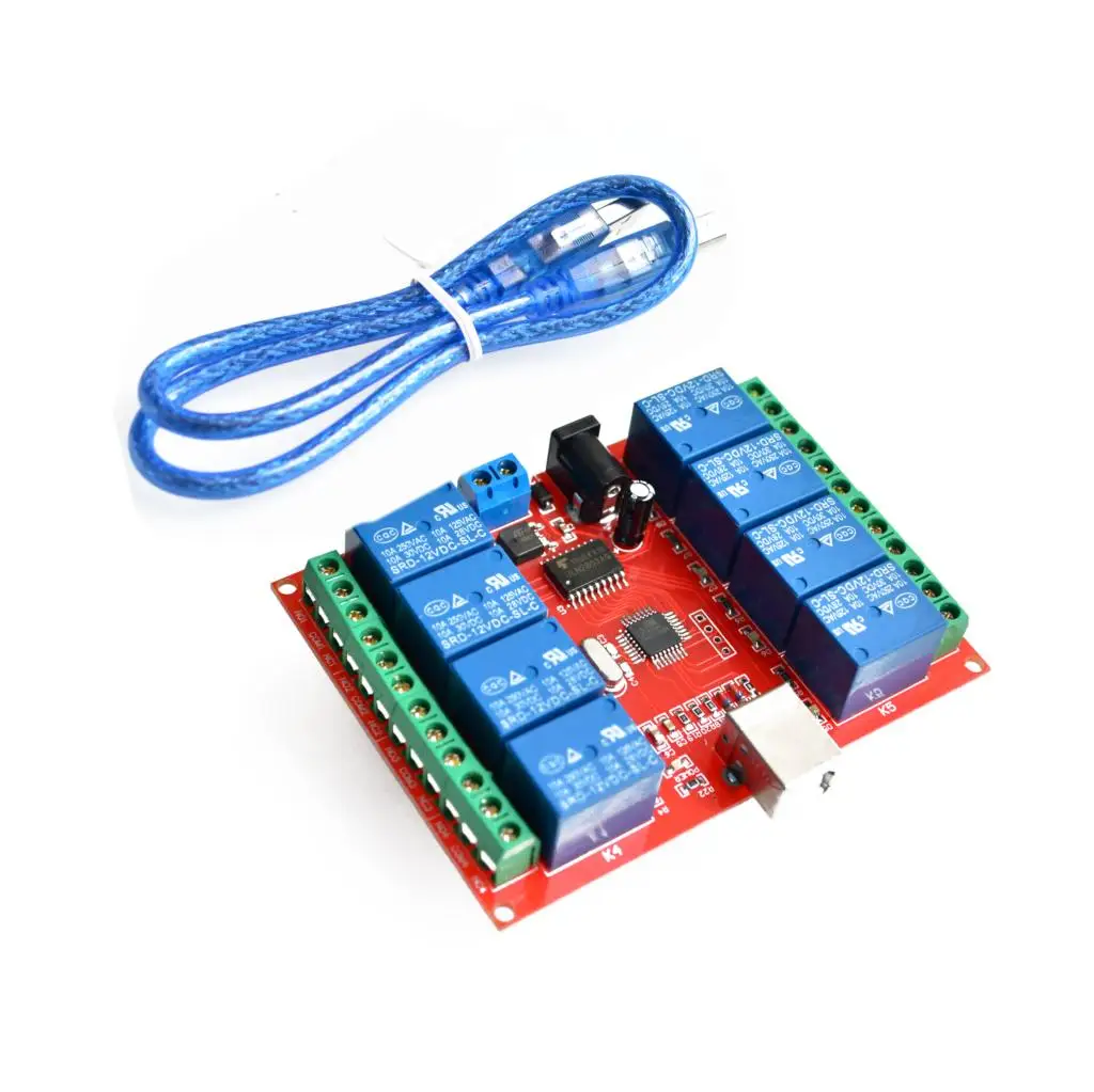

8 channel 12V relay module /computer USB control switch / free driver / PC Intelligent Controller