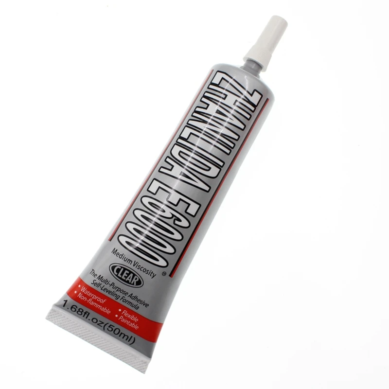 50ml Super E6000 Liquid Glue Touch Screen Zhanlida E-6000 Epoxy Resin Metal School Wood Leather Adhesive  5