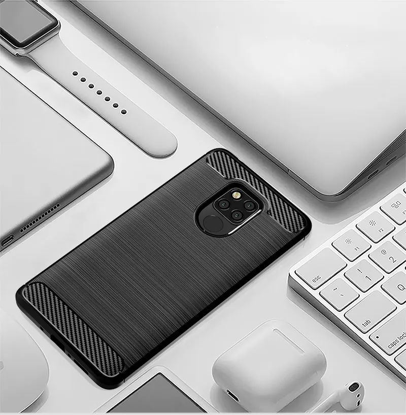 For Huawei Mate 20 Lite Case Armor Carbon Fiber Brushed Soft Cover For Huawei Mate 20 Pro X Mate20 ShockProof Phone Cases Shell (4)