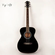 41 дюймов черный цвет Ом корпус Акустической гитары