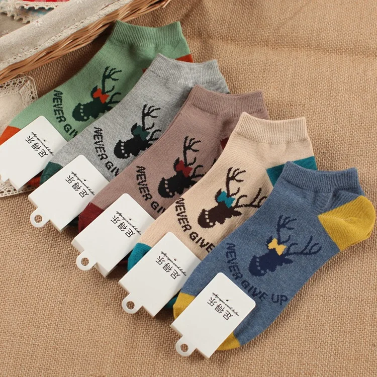 10 pieces = 5 pairs of  summer men socks Absorb sweat odor-proof ankle leisure cotton men socks