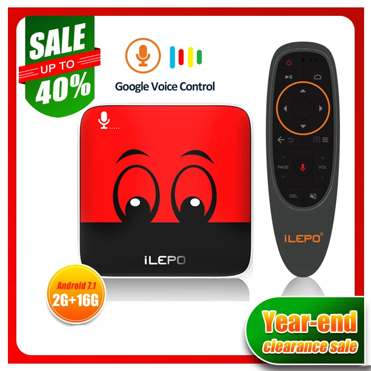 

[Year-end Clearance Sale] i18 Google Voice Control Smart TV BOX Android 7.1 Amlogic S905W 2GB 16GB Google Play YouTube