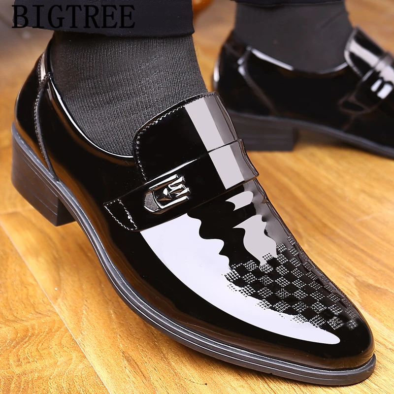 

suit shoes italian brands wedding shoes men elegant patent leather shoes for men loafers men zapatos de hombre de vestir formal