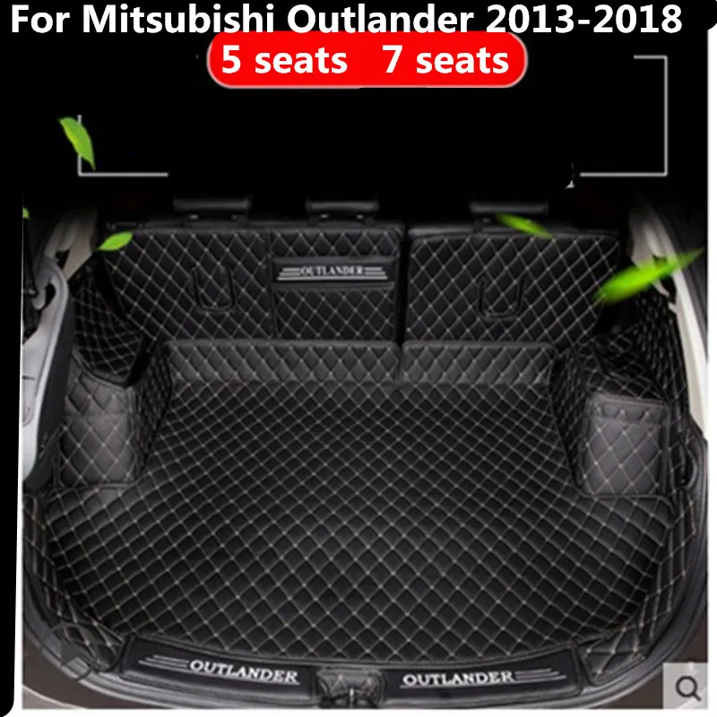 

car trunk mat For Mitsubishi Outlander 2013-2018 Cargo Liner Interior Accessories Carpet car styling Foot Trunk mat