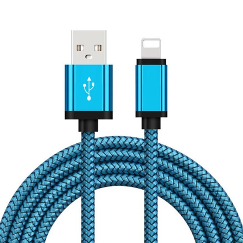 Нейлоновый usb кабель для быстрой зарядки Apple iPhone XR XS MAX X 8 7 6S 5 6 Plus ipad mini кабели и