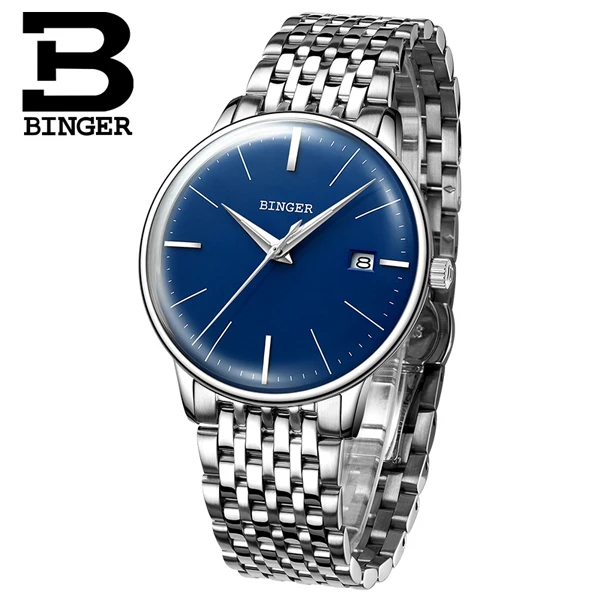 Новые BINGER, механические часы, мужские брендовые Роскошные автоматические часы, сапфировые наручные часы, мужские водонепроницаемые часы, Reloj Hombre B5078M-4 - Цвет: B5078M-8