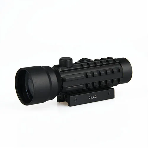 

PPT Hot Sale 2X42 Red Dot Rail Scope With Red/Green Illumination For Hunting HS2-0020
