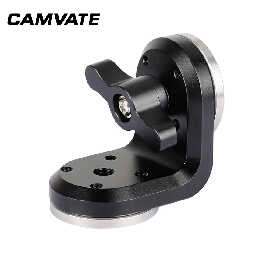 CAMVATE Dual arri розетки удлинитель вертикального типа с центральной резьбой M6 (черная