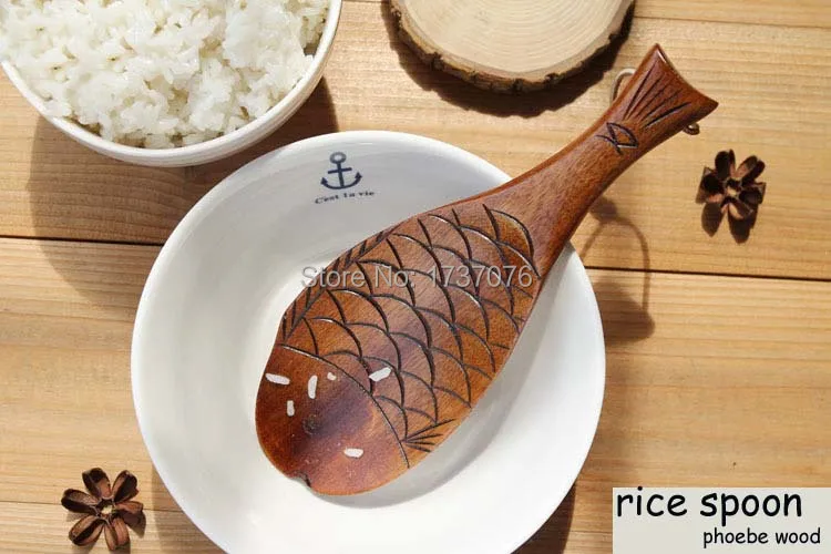 120g new  fish style phoebe large rice spoon non s...