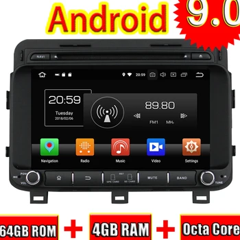 

TOPNAVI 8'' Android 9.0 Auto Bluetooth-enable Device For KIA K5 Optima 2014 Car GPS Navigation Wifi Multimedia 3G OBDII players