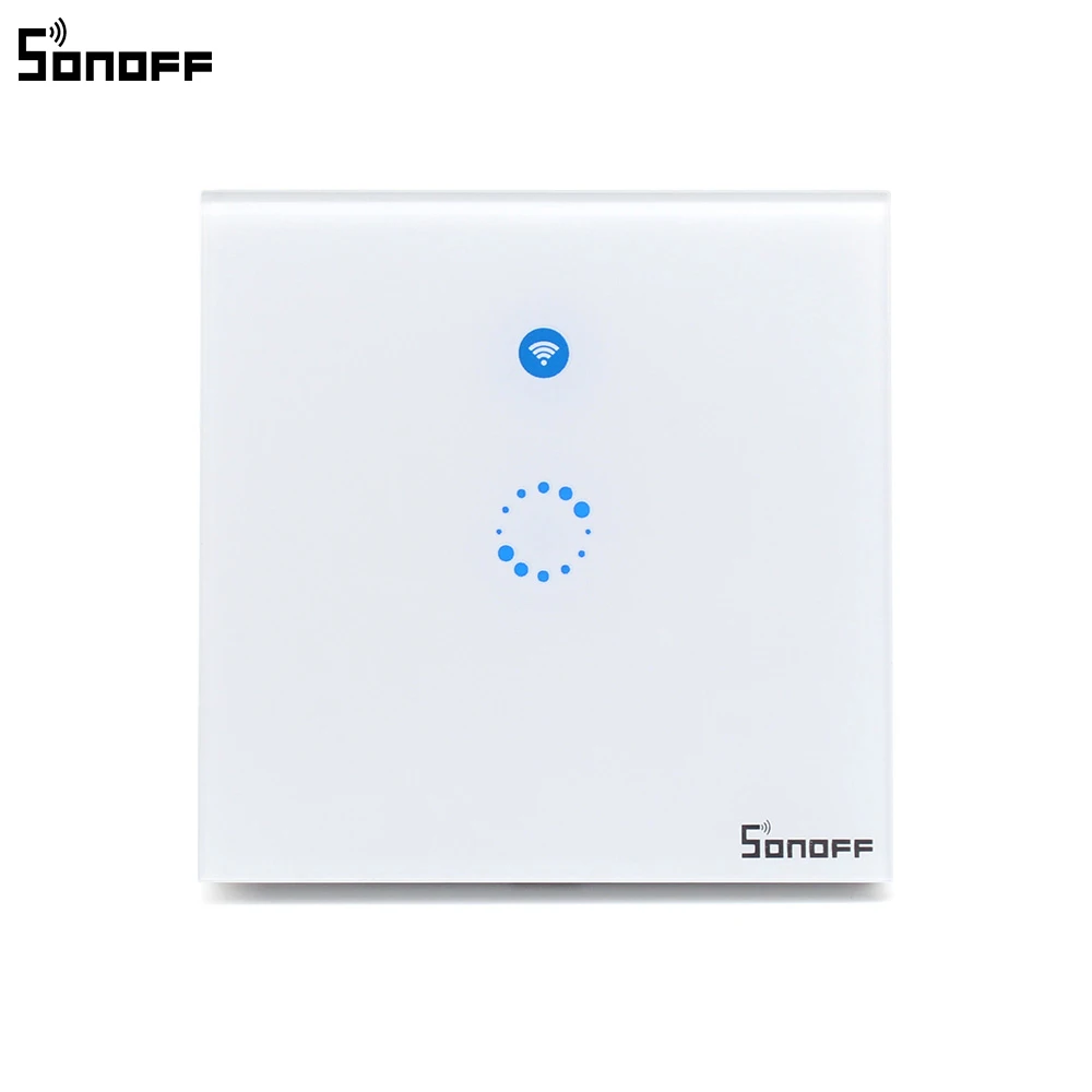 Интеллектуальный выключатель света Sonoff T1 Smart WiFi RF/приложение/сенсорный экран Управление настенный светильник Переключатель 1/2/3 банда 86 Тип UK Панель настенный сенсорный светильник переключатель умный дом пульт дистанционного управления