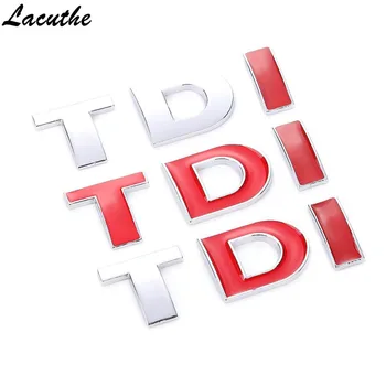 

Car 3D TDI Badge Emblem Decal Sticker Logo for VW Golf JETTA PASSAT MK4 MK5 MK6 skoda seat Car styling Car Accessories