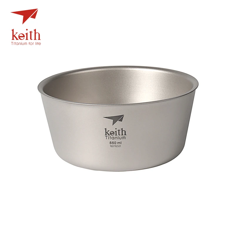 Keith 550 ml tazón de titanio ultraligero camping Vajilla pared simple y doble pared titanio puro Boles y cuencos para elegir Keith 550 ml tazón de titanio ultraligero camping Vajilla pared simple y doble pared titanio puro Boles y cuencos para elegir