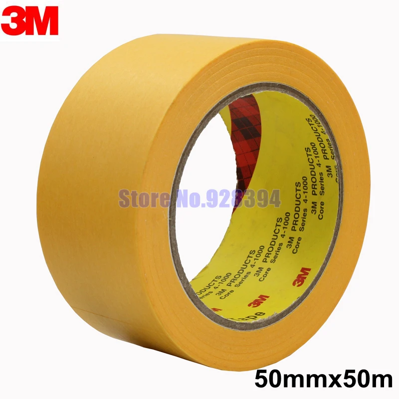 3m244 50m High Temperature Masking Tape For Automotive Car Painting