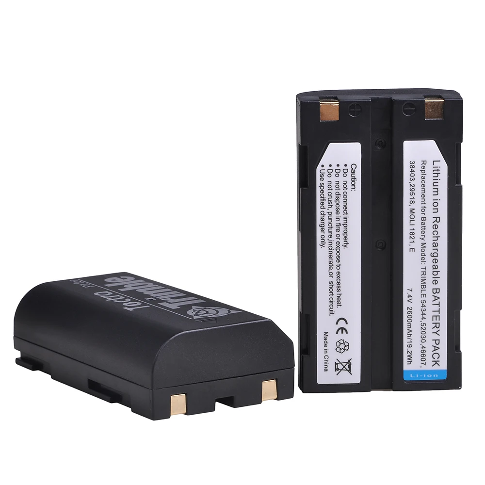 2 шт 7,4 V 2600 mAh 54344 Батарея для Trimble 54344 29518 46607 52030 38403 R8 5700 5800 R6 R7 R8 R8 GNSS MT1000 gps приемник